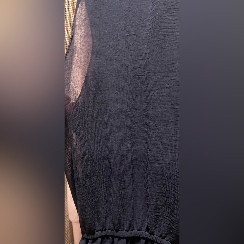Ruffle Dress - Navy - Picture 7 of 7